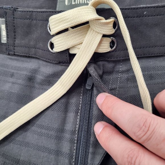 LINKSOUL Boardwalker Mens SZ 36 Hybrid Boardshorts Black Print NWT LS6111 - Picture 8 of 9